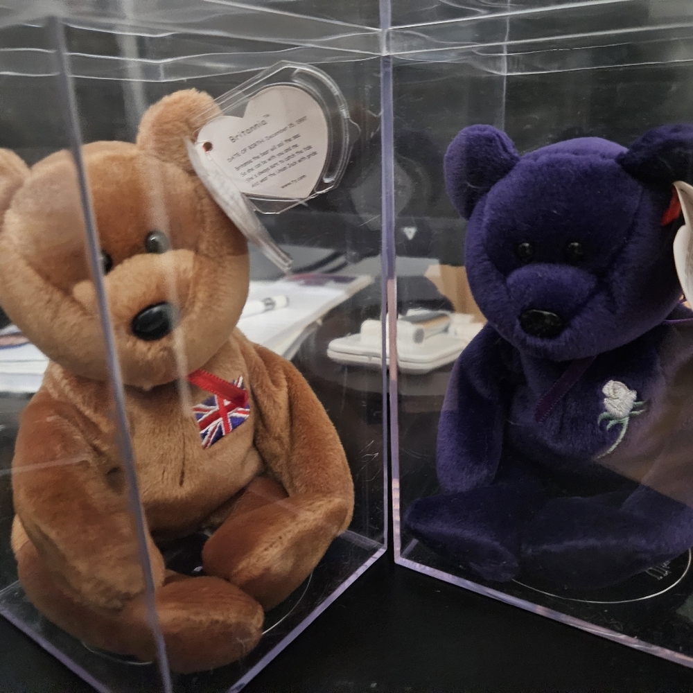 Brittania and Princess Beanie babies